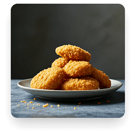 Por&ccedil;&atilde;o de Crispy Chicken Nuggets dourados